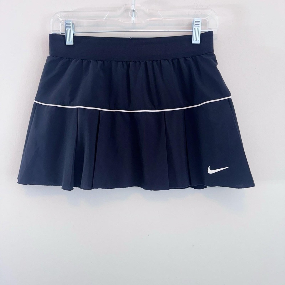 Nike Dri-FIT Tennis Skort Women's Medium Black Athletic Skirt Shorts